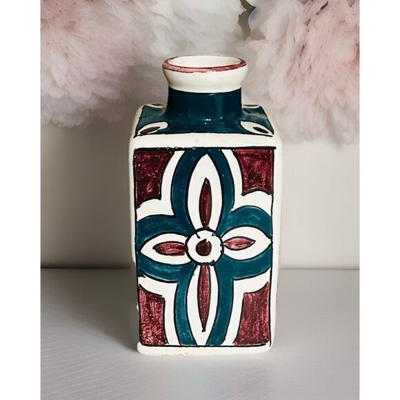 Handpainted Firenze (Florence) Ceramic Vase Italian Pottery - Picture 1 of 4